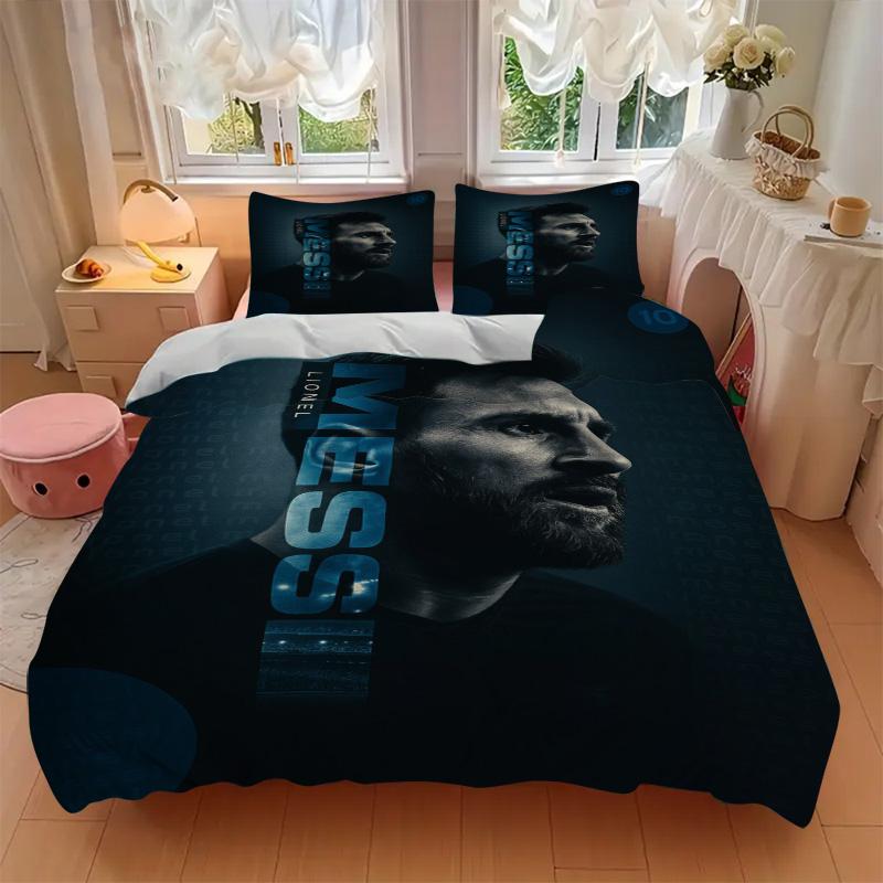 Leo Messi Iconic Talent Print 3Pcs Bedding Setduvet Cover With 2 Bedropillowcase Home Birthday Gift