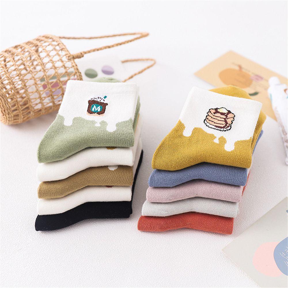 Eggs Men Cute Food Donut Novelty Coffee Honey Winter Sock Long Sock Casual Cotton Socks