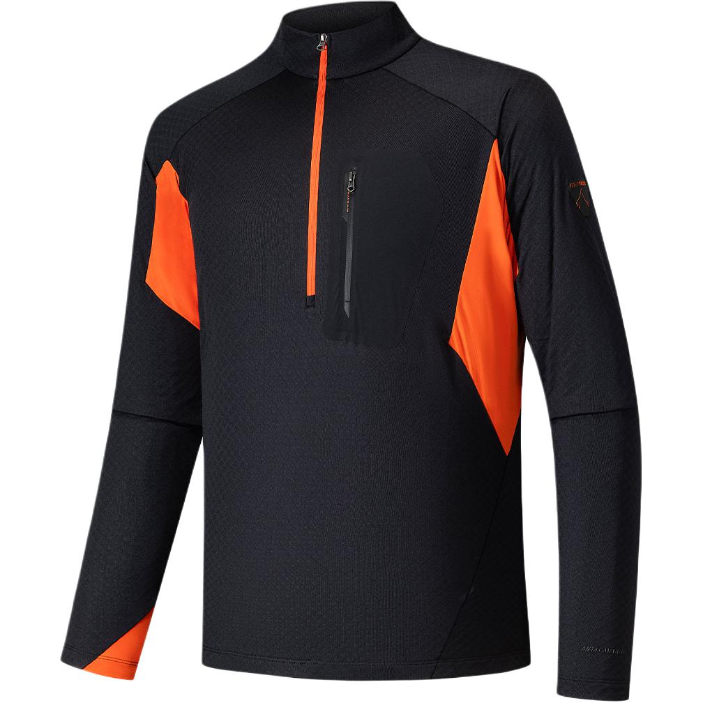 Anta Champion Серия Outdoor Воротник-стойка Универсальный Повседневный Цветной блок Теплый Модный Вязаный Свитер Мужской свитер 152540411-2