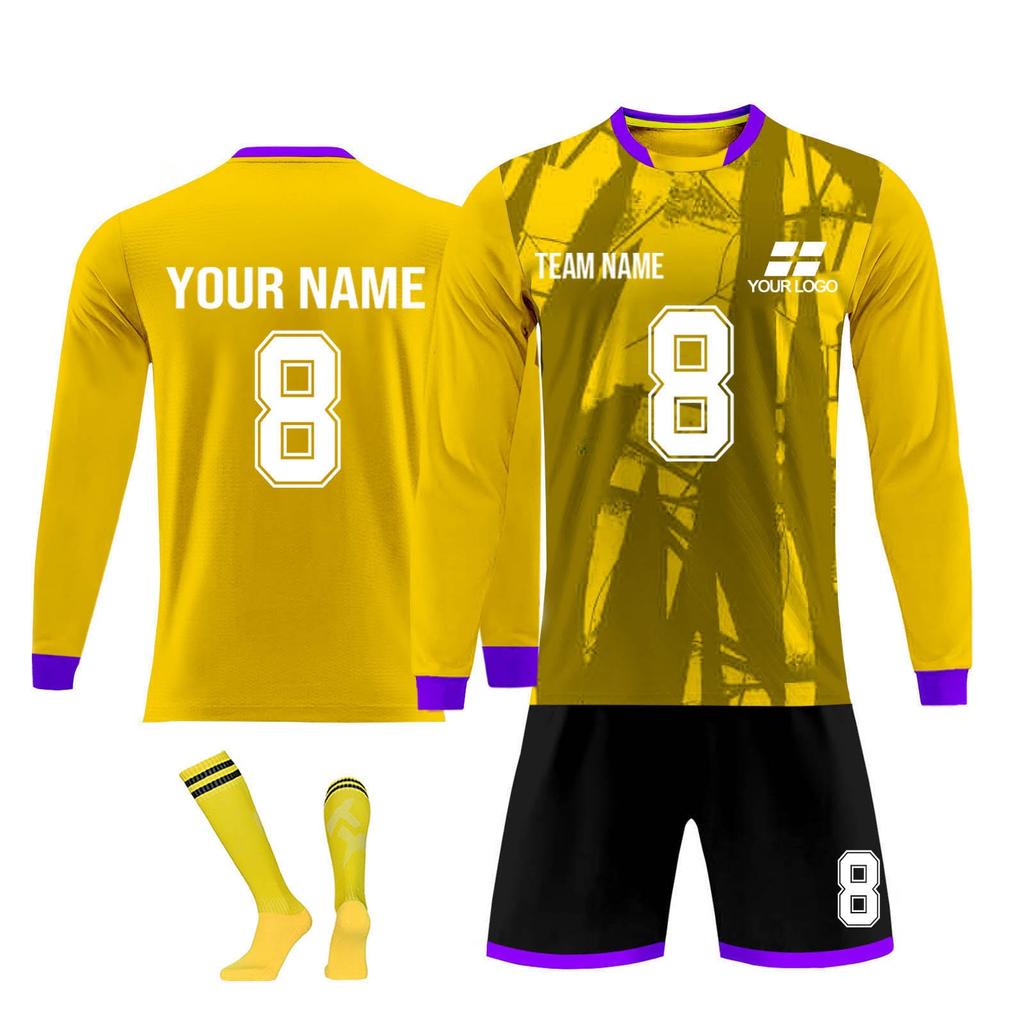 Personalised Shirts Kit Mens Girls With Name Number Custom Football Jerseys For Boys Training Suit