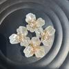 4Pcs Shirt Decorative Button Cover, Fashionable Button Accessories, Send Ladies Elegant Flower Decoration for Dresses