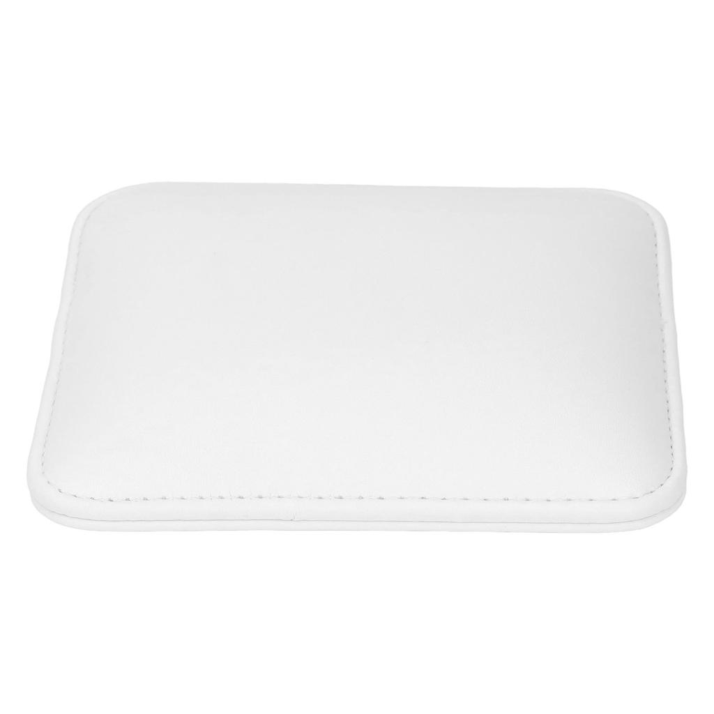 Nail Tech Elbow Rest PU Leather Soft Comfortable Elastic Nail Art Elbow Rest Pad for Salon White