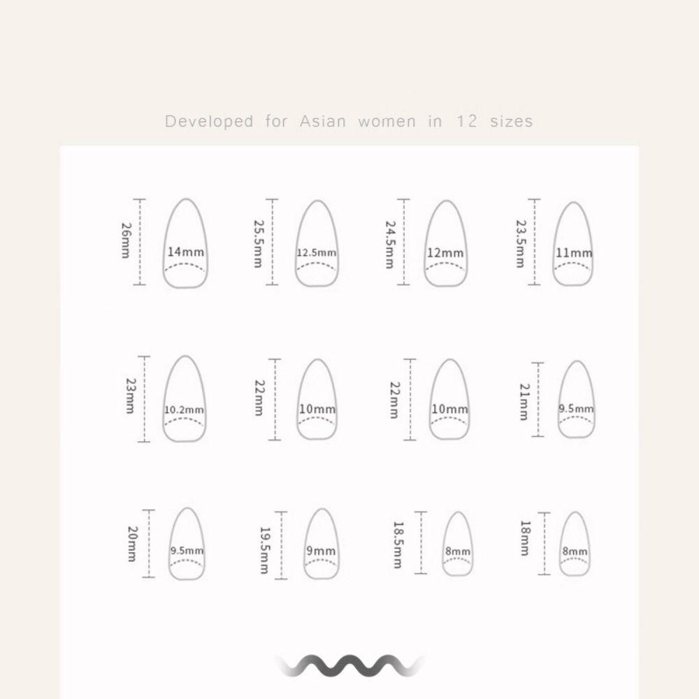 Маникюр Накладные ногти Сердце Любви Цветок Простые Накладные Ногти Искусственные Ногти Серебристые Французские Длинные Миндалевидные