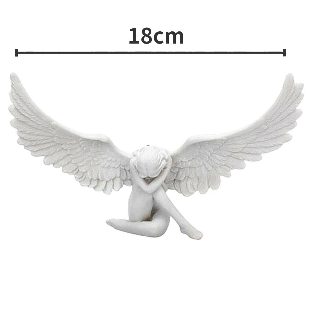 Ретро ангел садовая статуя богини украшения из смолы Крыло ангела миниатюрные фигурки для патио и двора украшение дома статуи и фигурки ангелов для дома