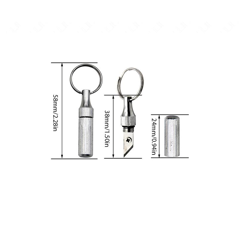 Портативный карманный нож из нержавеющей стали, 1 шт., мини-латунный капсульный нож