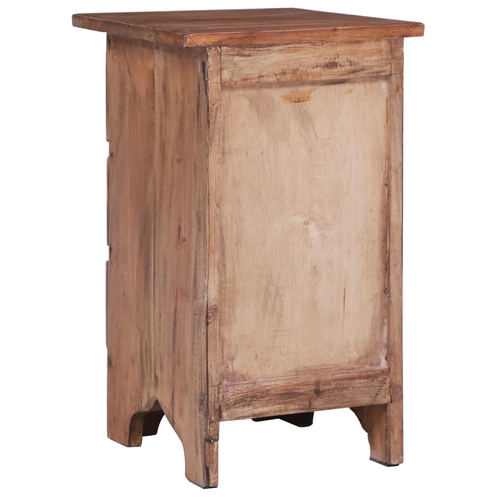 Nightstand 30 x 30 x 51 cm Solid Reclaimed Wood