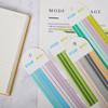 160Pcs Macaroon Color Long Sticky Note Transparent Tabs Flags Stickers Extremely