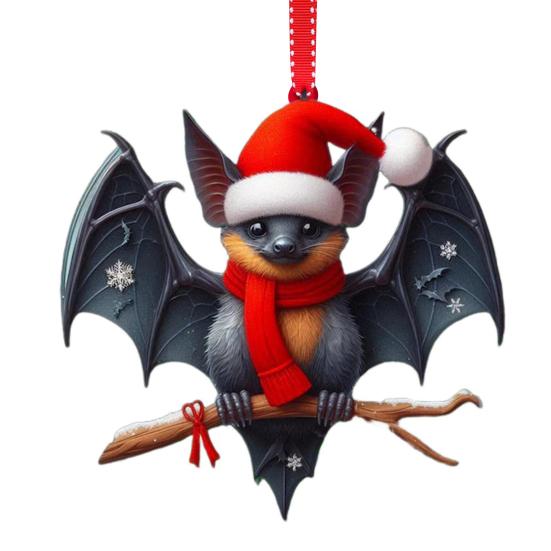 Рождественский подвесной орнамент акриловый мультяшный стиль кулон с шнурком