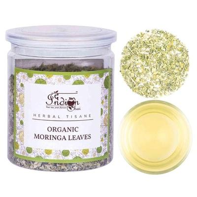 The Indian Chai – Органический листовой чай Moringa Oleifera Super Food 50 г Помогает повысить уровень энергии и иммунитета, похудеть, снять стресс