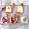 Double Layer Stress Relief Toy Slow Rising Fidget Toy Realistic Bread Toy  Photography Props