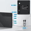 Внешний Blu-ray привод 5-в-1 USB 3.0 и USB-C DVD/CD рекордер BD ридер с 2 портами USB-A и кардридером SD/TF – для ноутбука ПК Mac