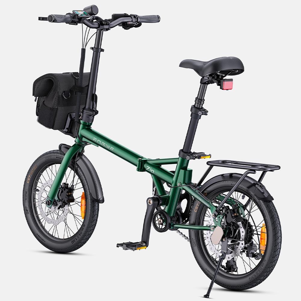 Electric Bicycle Engwe Zip 16" Tire 250W Motor Foldable Urban Commuter Electric Bike 36V 10Ah Hydraulic Disc Brakes Max Range 80Km 7 Speed