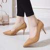 Large Size High Heels New Pointed Stiletto Suede Wild Four Seasons Single Shoes Female Tide