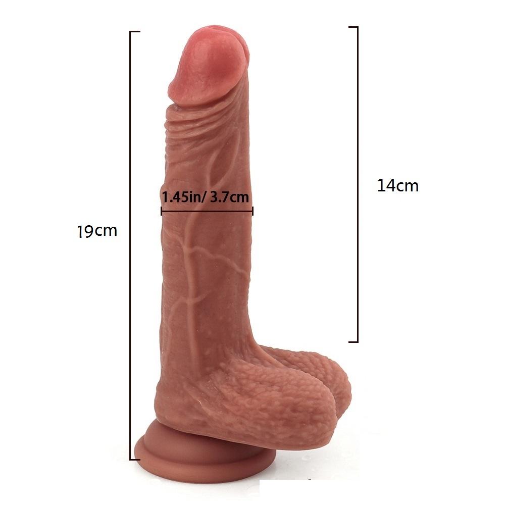 Силиконовый реалистичный фаллоимитатор для женщин