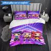 3PCS Kpop Demon Hunter Starlight Adventure Bedding Set 2D Printing (Includes 1 Duvet Cover + 2 Pillowcases Coreless), Bedroom decor,Fan gift
