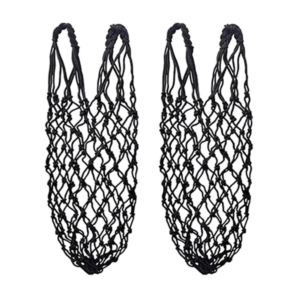 2Pcs/Set Hanging Horse Hay Bag Slow Feed Hay Feeder Bag Durable Hay Net Equestrian Accessory