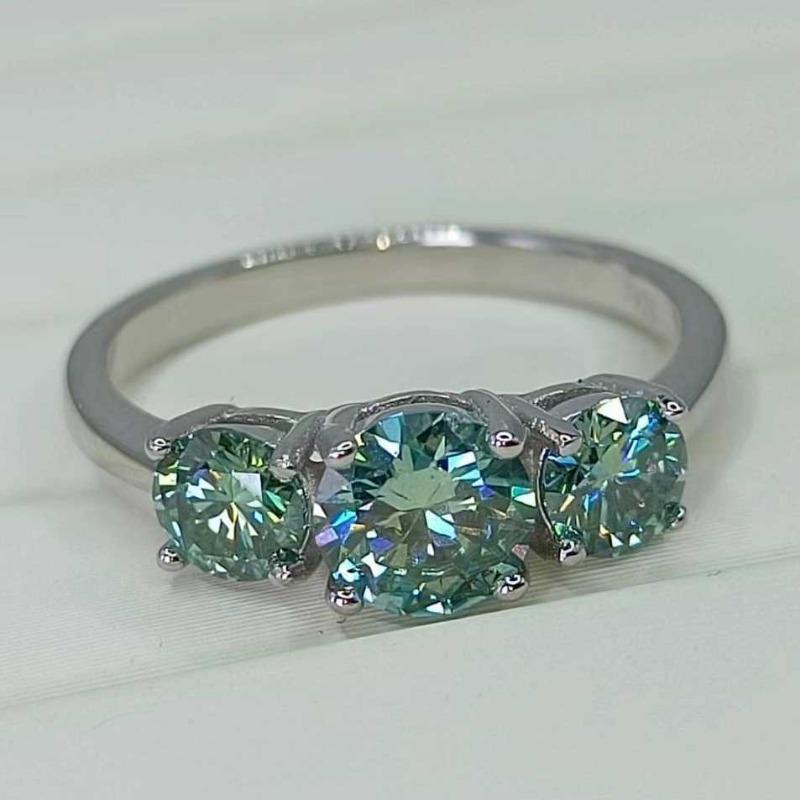Sace Gems Сертифицированное GRA кольцо с муассанитом 2 карата VVS1 Lab Diamond Solitaire Кольцо для женщин Обручальное кольцо с обещанием ювелирных изделий