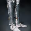 LARP Steel Protector - Fantasy Leg Armor Steel Nymph - Lady Warrior Steel Greaves - Pair - LARP Fantasy PROTE