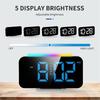 LED digital clock RGB display alarm clock with atmosphere light night light electronic LED time disp