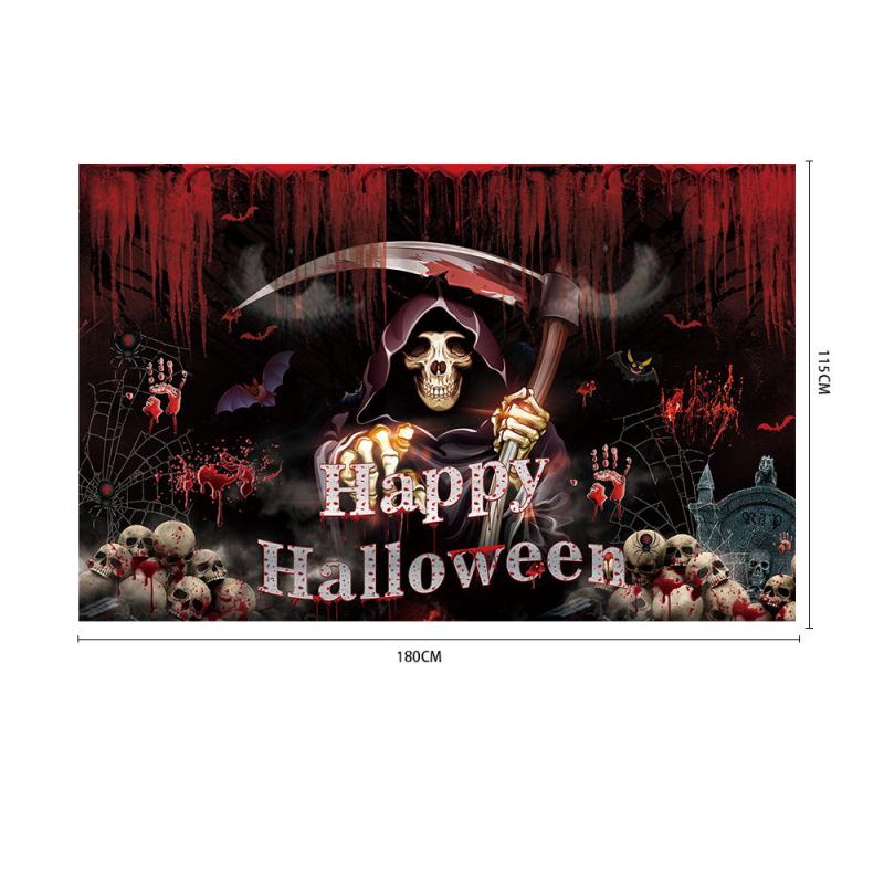 5/3/1Pcs Halloween Horror Atmosphere Vampire Banner Halloween Party Background Horror Theme Banner Photo Photography Props