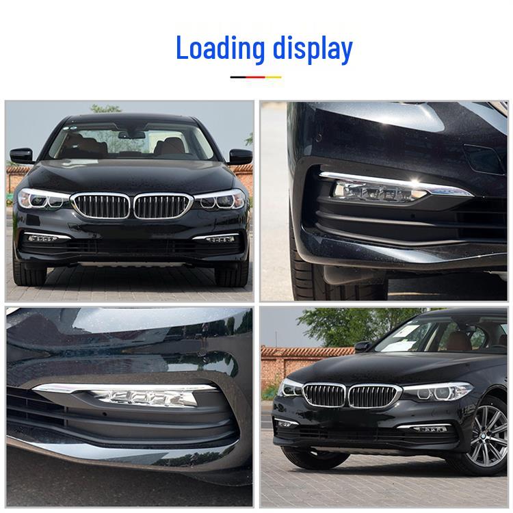 Manshi Front Bumper Decorative & Anti-collision Strip for BMW G38 528Li Fog Light Frame