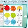 1 Set Magnetic Fraction Book Fraction Tiles Circles Percentage Decimal Fraction Learning Math Elementary Students Teaching Aid Educational