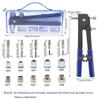 86Pcs Non-slip Blind Hand Riveter Threaded Insert Rivet Tool  Car Tool Repair
