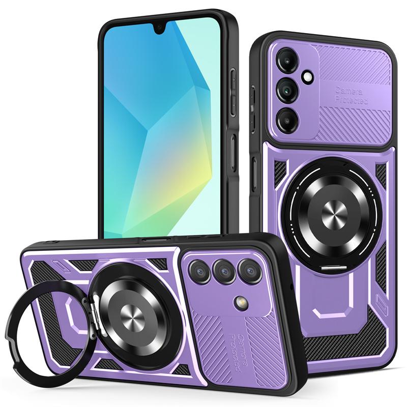 Для Samsung Galaxy A16 A26 A36 A56 A06 5G Чехол Защита Камеры Бронированные Чехлы Для Телефона Для Galaxy A 56 36 26 16 Чехол С Магнитным Кольцом Funda