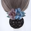 Flower Hairpin Bun Cover Snood Headdress Hairgrips Cover Net Elegant Women Spring Hair Clip  Gift