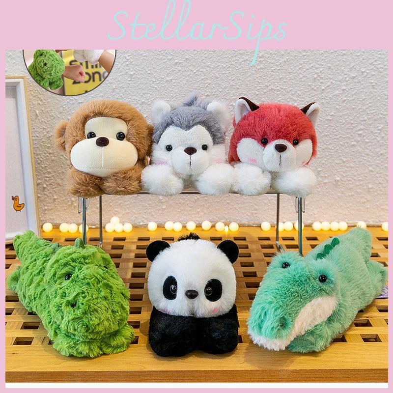 Soft And Fuzzy Panda Monkey Clap Bracelet Plush Toy Wristband For Children 78 Characters