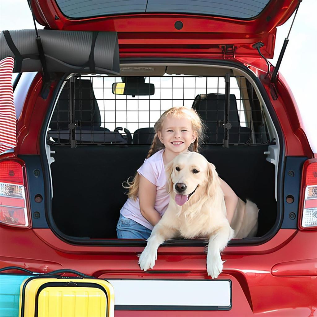 Автомобильная охрана для собак 12 дюймов, Автомобильная защитная решетка с регулируемой шириной, Перегородка багажника для собак, Защитная решетка для собак с ремнем безопасности, Автомобильная сетка для собак, Автомобильная охрана