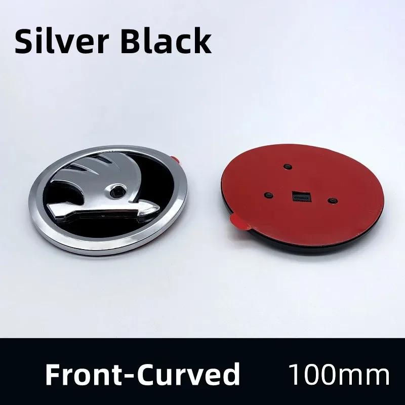 2025 Новый 100 мм ABS Автомобильная Передняя Эмблема Задний Значок Багажника Наклейка для Skoda Fabia 1 2 A7 Octavia RS Superb Rapid Yeti Karoq Авто Аксессуары