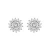Boucles D'oreilles Luxenter En Argent 925 Avec Zircon Brillant Finition En Rhodié - Maliai
