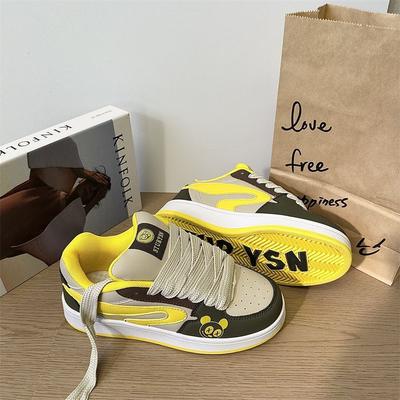 Дизайн в тон, чувство стиля, хлебные туфли, женские, тренд, весна, новые, оригинальные, универсальные, спортивные, повседневные, кеды