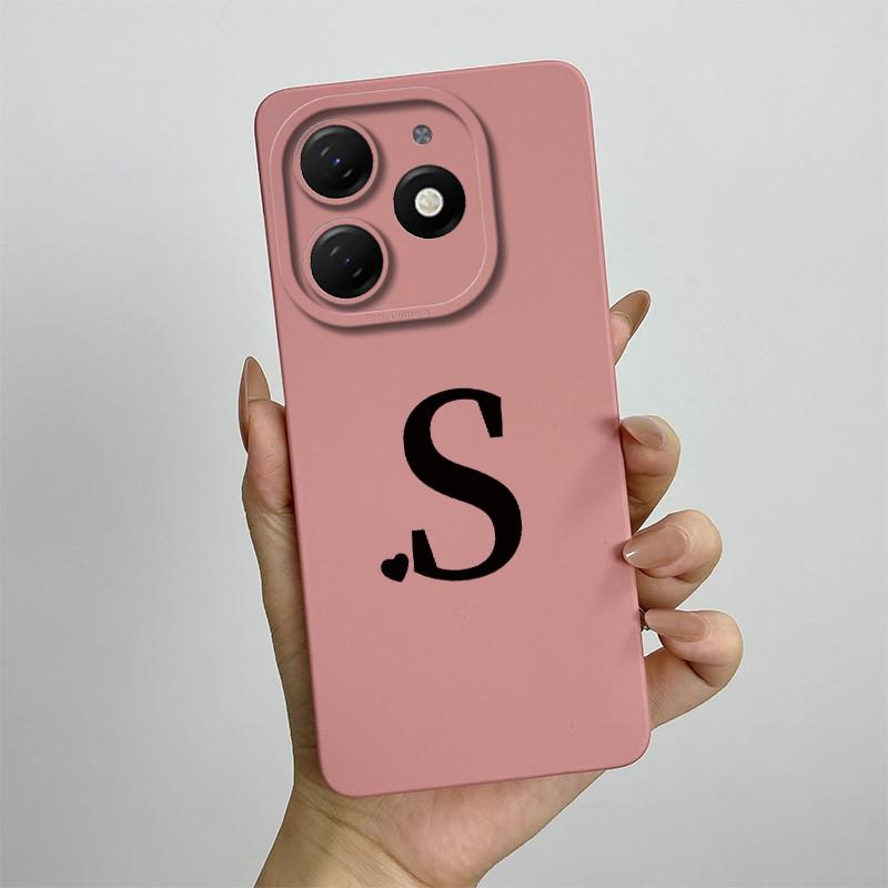 Чехол для Tecno Spark 20 Pro Чехол для телефона Tecno Spark 20 Tecno Spark 20C BG7n BG7 KJ5 KJ6 Милые начальные буквы Матовый ТПУ Мягкий чехол