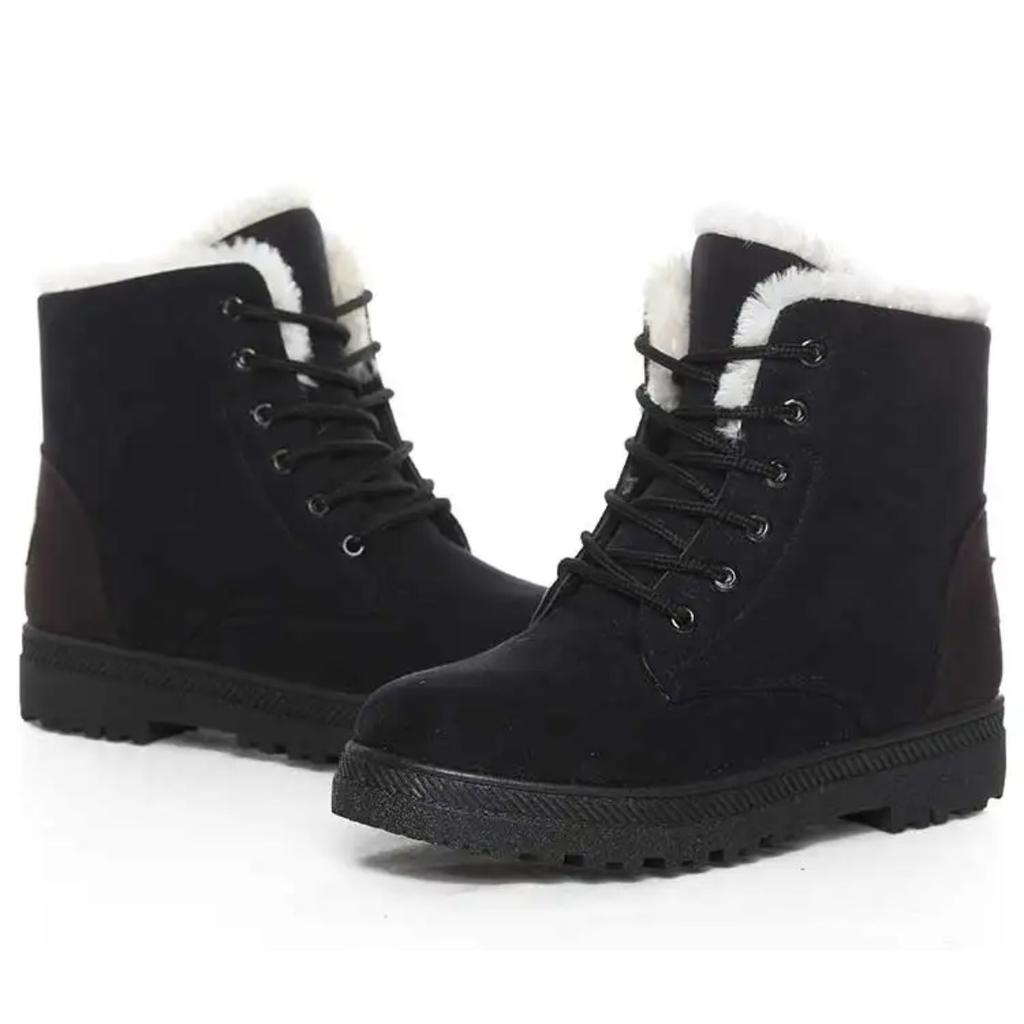 Women's Winter Boots Low Heels Women Boots With Fur Warm Winter Shoes Women Snow Boots Ankle Botas Mujer Winter Footwear Female