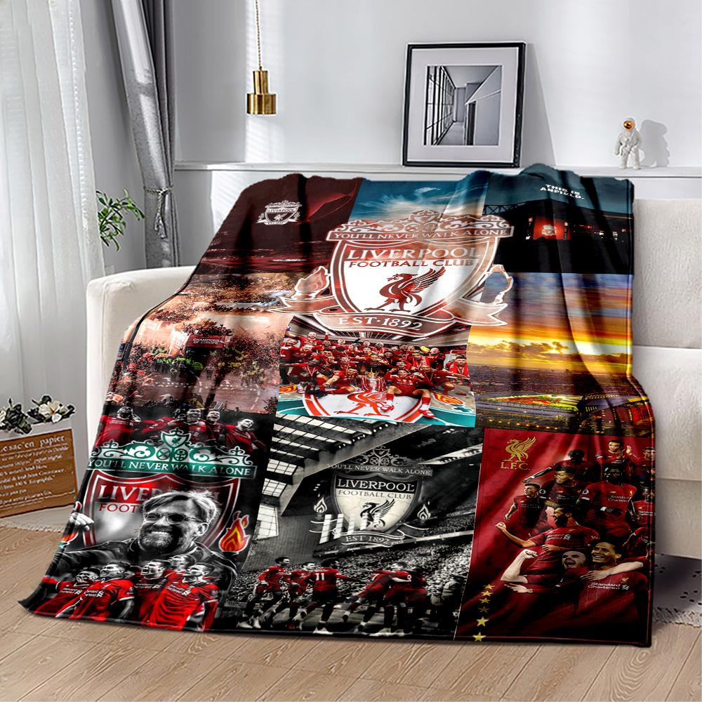 Liverpool Football Club Blanket Comfortable Perfect For Office Bedding Chair For All Seasons Modern Perfect Gift For Relatives And Friends