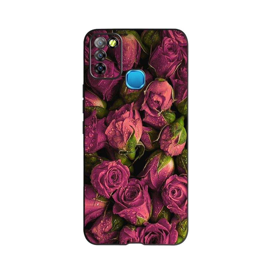 Чехол для Infinix Smart 5 X657 X657C Красивый Цветок Бабочка Мягкий Силиконовый Чехол для Телефона Для Infinix Smart 5 Smart5 Чехол Fundas