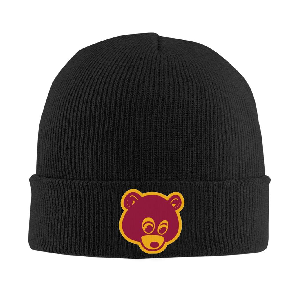 Graduation Bear Rapper Hats Autumn Winter Beanie Warm Kanye West Music Cap Unisex Women Acrylic Bonnet
