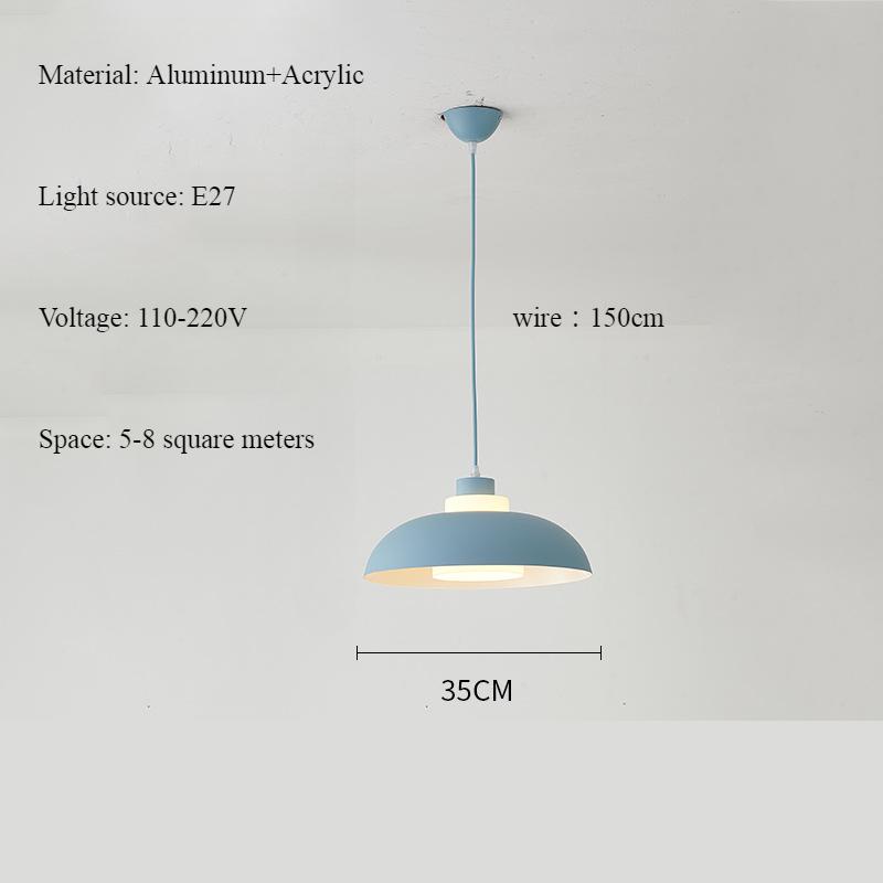 Nordic Modern Simple Disc Подвесной светильник Гостиная Спальня Ресторан Украшение Люстра LED Атмосфера Подвесной светильник