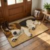 Water-absorbing Beagle Floor Mat 40*60cm Bedroom Door Rug Creativity Foot Mat  Home Decor