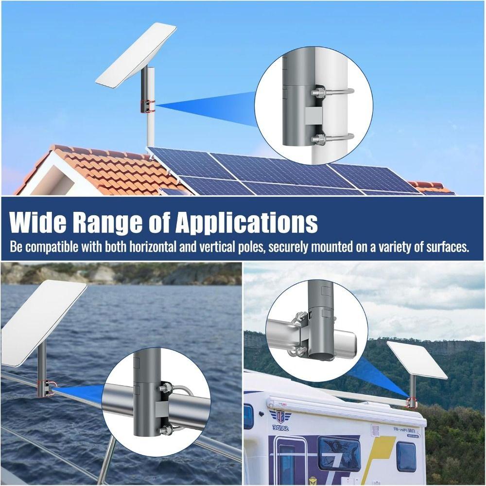 Прочный комплект для крепления спутниковой антенны на крыше из нержавеющей стали Starlink на столбе