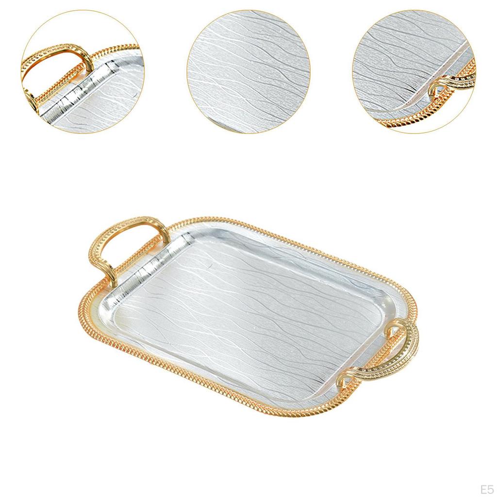 Поднос для сервировки, декоративный многоцелевой элегантный держатель для чайной чашки, ювелирные изделия для кухни, туалета