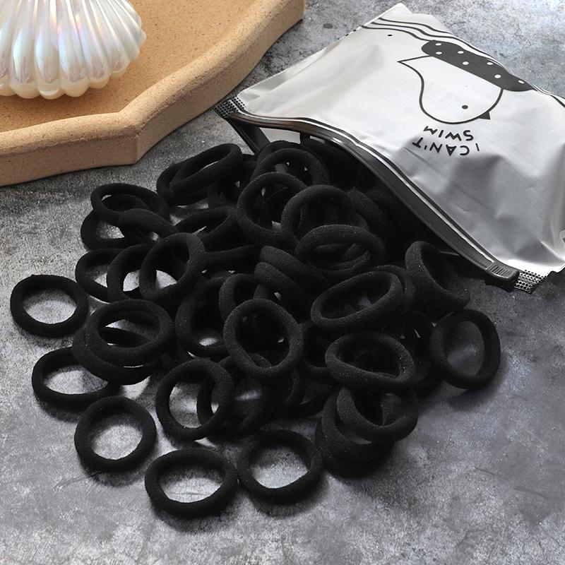 100 шт./компл., эластичные резинки для волос, повязка на голову, резинка для девочек, нейлоновые аксессуары для волос, головные уборы