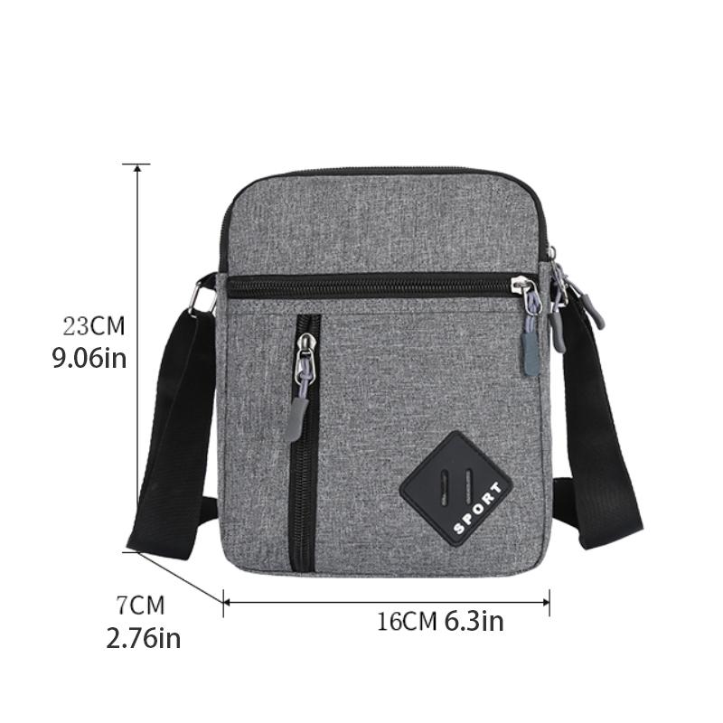 Daily Commuting Shoulder Bag, Casual Men's Bag, Multi-layer Fashionable Crossbody Bag, Outdoor Travel Bag