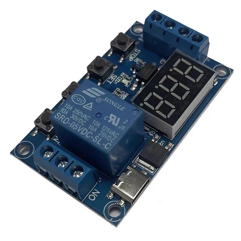 USB One-Way Relay Module with Power-Off Disconnect and Cycle Timer Switch