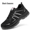 Breathable Mesh Steel Toe Safety Shoes: Fashionable, Anti-Smash, Anti-Puncture, Wear-Resistant Protective Footwear for Work.