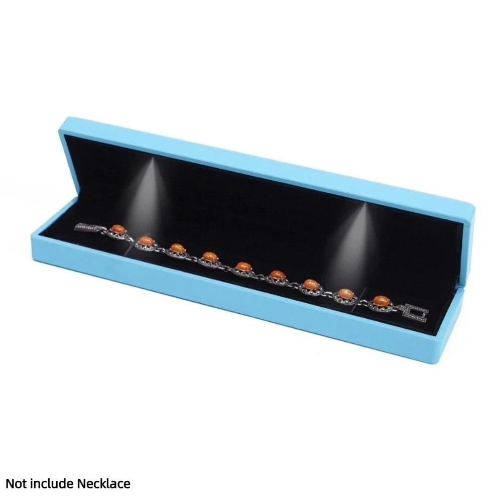 Velvet Lined Jewelry Gift Box Jewelry Display Necklace Storage Box Necklace