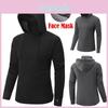 Hoodie Pullover Mens Hooded Sweatshirt Face Mask Tops Winter Hoody Blouse Jumper