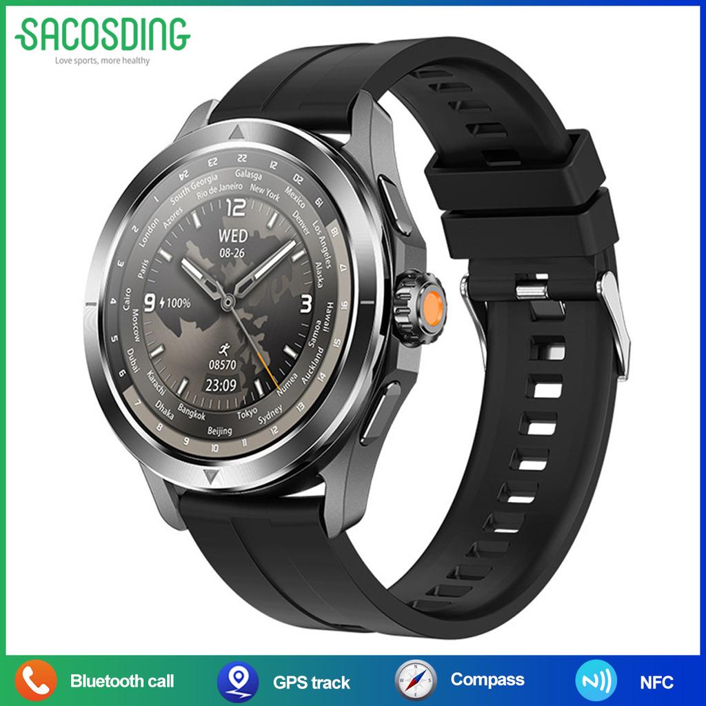 2025 Новые часы S4 Ultra Sports для мужчин, высотомер, GPS, трек, компас, NFC HD, BT, умные часы для Android IOS XIAOMI